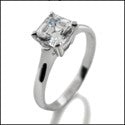 Solitaire 1.5 Asscher Solitaire in 4 Prongs Cubic Zirconia Cz Ring