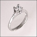 Solitaire Round .80 Ct Single Stone 4 Prong Cubic Zirconia Cz Ring
