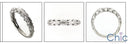 Wedding .40 Pave Branch Like Cubic Zirconia CZ Band 