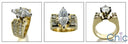 Engagement Marquise 3 Ct Channel Ct Pave Cubic Zirconia Cz Ring