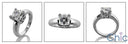 Solitaire 1.25 Asscher Single Stone Cubic Zirconia Cz Ring