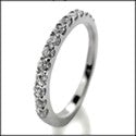 Wedding Round Stone .30 TCW in Share Prong Cubic Zirconia CZ Band 