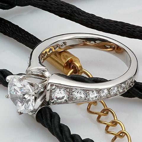 Engagement 1.25 Round Center Tiffany Style Setting Cubic Zirconia  Ring Graduate Sides 14K White Gold