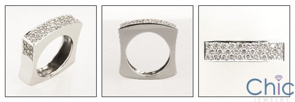 Fine Jewelry Euro Shank Pave Cubic Zirconia Cz Ring