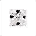1.5 Princess Square Cubic Zirconia CZ Loose stone