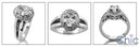 Anniversary Oval 1.25 Ct Pave Halo Cubic Zirconia Cz Ring