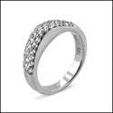 Wedding micro pave Cubic Zirconia CZ Band