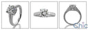 Solitaire 2 Ct Round 4 Prong Single Stone Cubic Zirconia Cz Ring