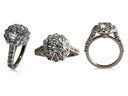 2 carat Highest Quality round Cubic Zirconia Engagement Ring 14K White gold